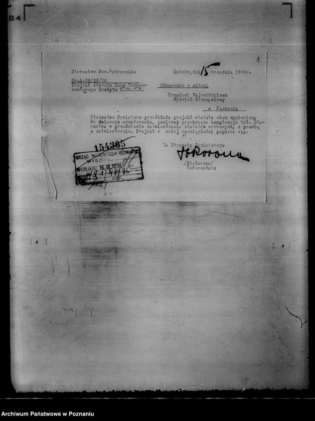 Obraz 5 z jednostki "/ Kasa Bezprocentowego Kredytu Rzemiosła Chrześcijańskiego w Ostrowie/"