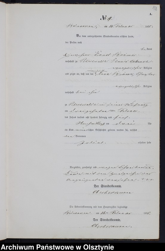 image.from.unit.number "Geburts-Neben-Register Nr 1 -167"