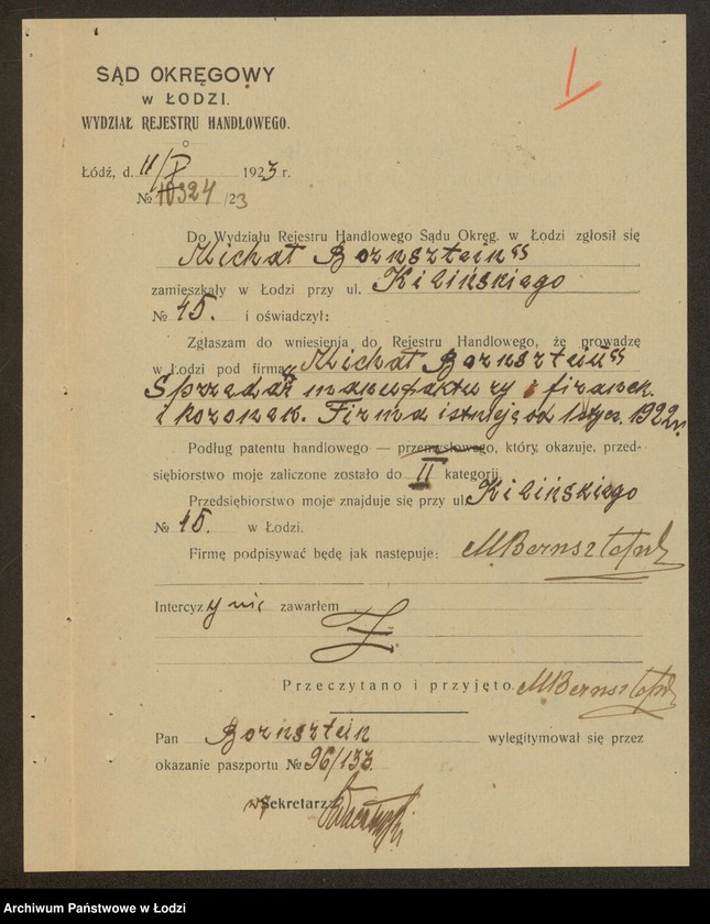 Obraz 3 z jednostki "M.Bernsztein- sprzedaż manufaktury, firanek i koronek"