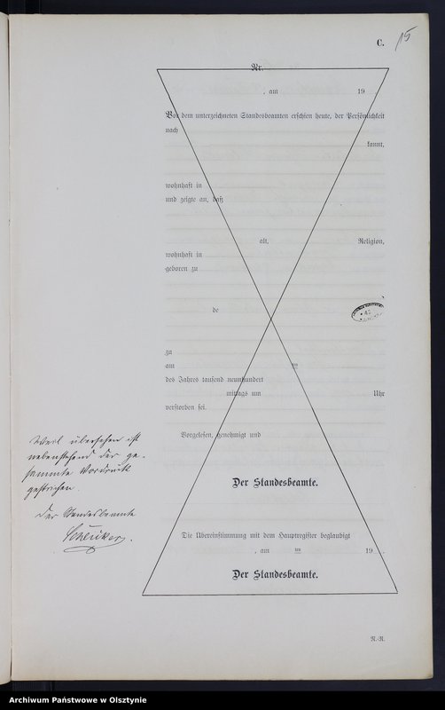 image.from.unit.number "Sterbe-Neben-Register Nr 1 - 20"