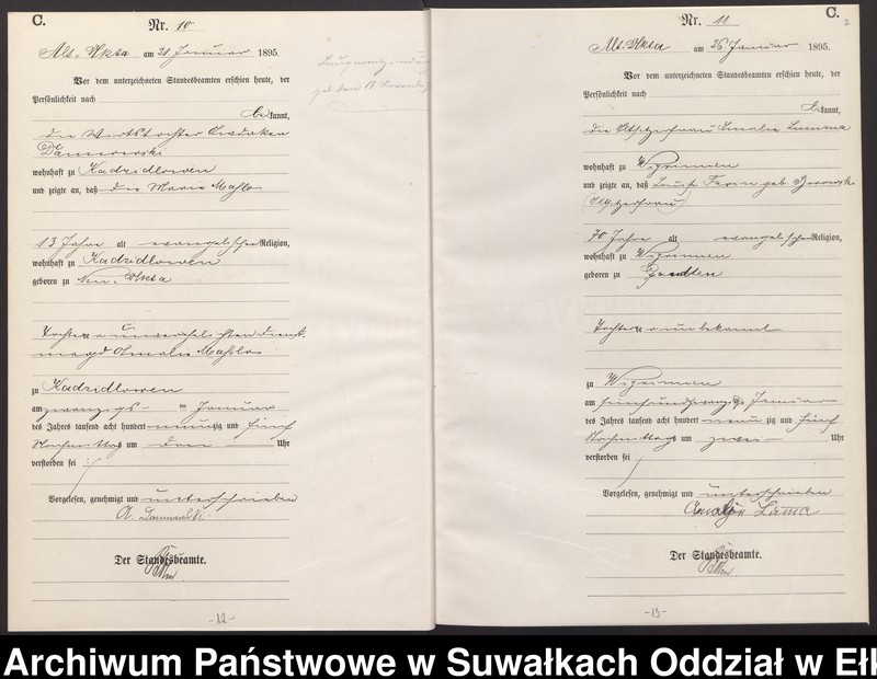 image.from.unit.number "Sterbe-Haupt-Register des Königlichen Preussischen Standes-Amtes Alt Ukta Kreis Sensburg"