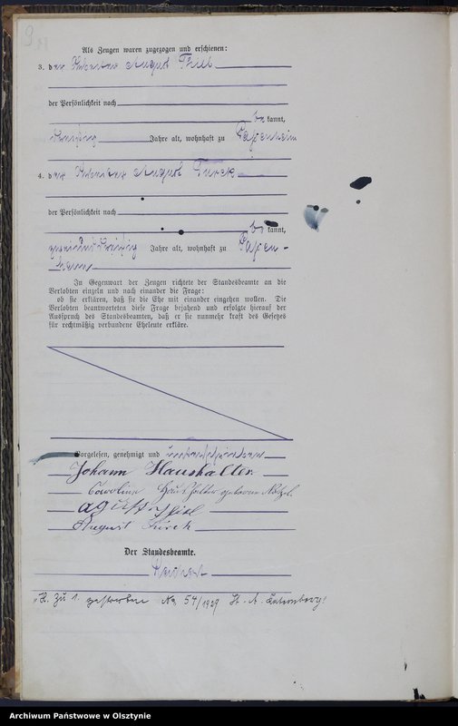 image.from.unit.number "Heiraths-Haupt-Register Nr 1 - 11"