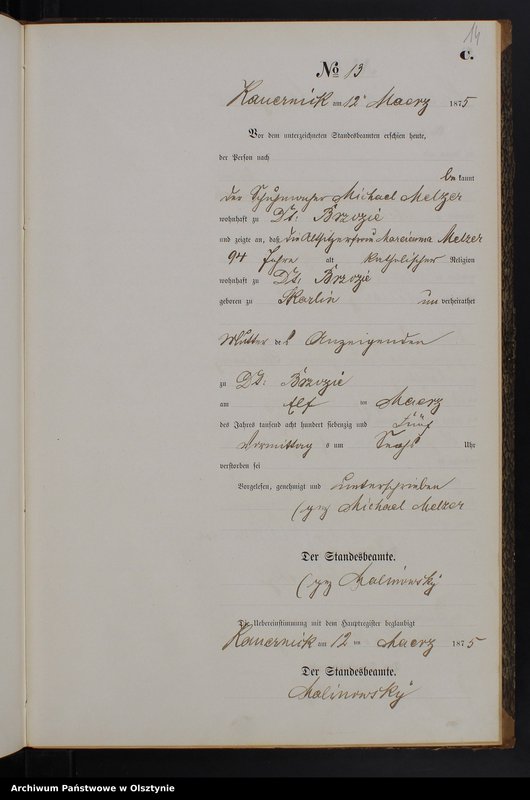 image.from.unit.number "Sterbe-Neben-Register Tom I,Nr 1 - 62"