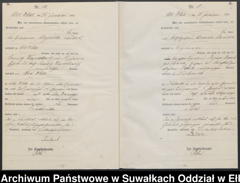 image.from.unit.number "[Geburts-Haupt-Register des Königlichen Preussischen Standes-Amtes Ukta Kreis Sensburg]"