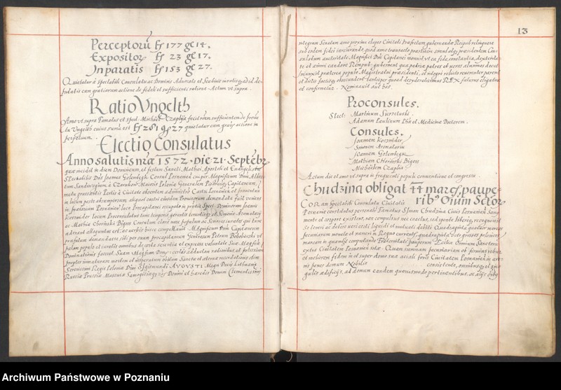 Obraz 16 z jednostki "Liber obligationum, decretorum, quietationum, contractuum. Acta coram spectabili consulatu civitatis Posnaniensis tam publica quam privata."