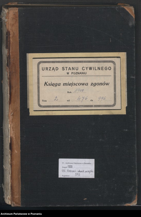 Obraz 2 z jednostki "Księga miejscowa zgonów"