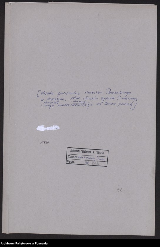 Obraz 2 z jednostki "[Obsada personalna Starostwa Powiatowego w Wolsztynie, skład członków Wydziału Powiatowego, Kierowników i innych urzędów i instytucji działających na terenie powiatu]"