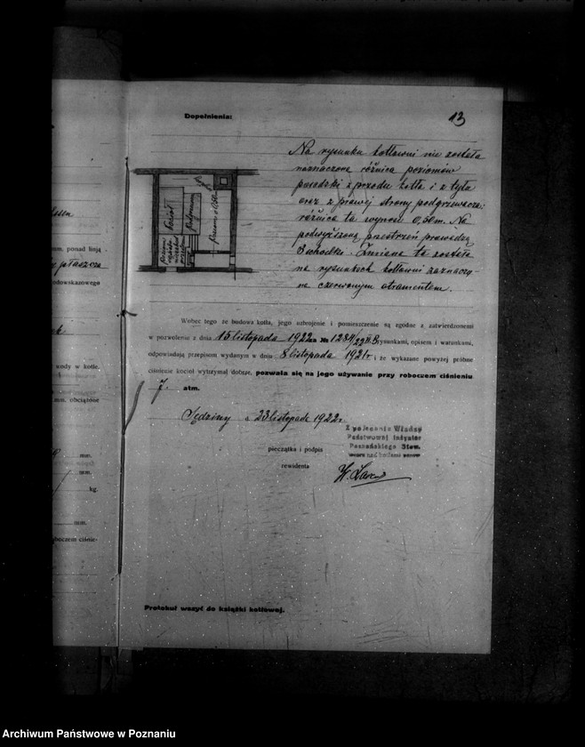 Obraz 17 z jednostki "Gorzelnia w majętności Sędziwy powiat szamotulski własność Dr Wiza nr woj. kotła 64"