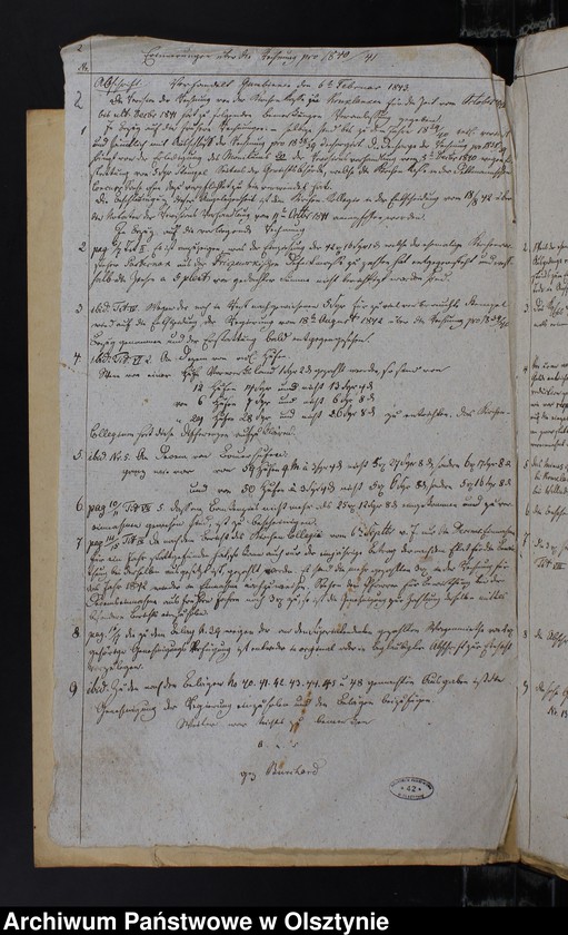 image.from.unit.number "Rechnung der Kirche zu Kruklanken"
