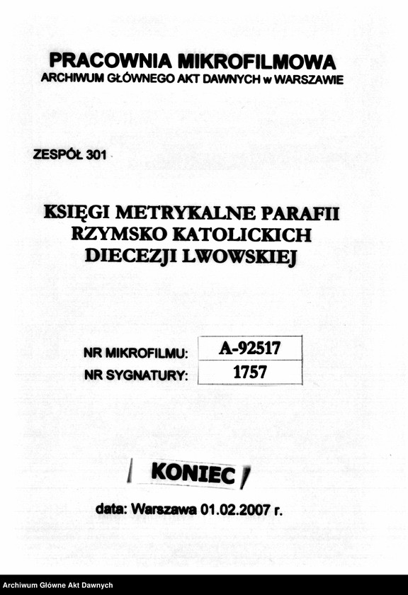 image.from.unit.number "Parafia: Janów (Gródecki). Dekanat: Gródek Jagielloński. Kopie z ksiąg metrykalnych ur., śl. dla całej parafii (miasto Janów i wsie)."