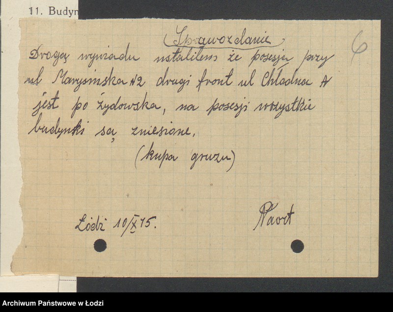 image.from.unit.number "Księga inwentarzowa nieruchomości m. Łodzi ul. Marysińska"