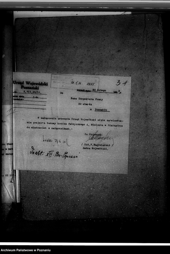 Obraz 7 z jednostki "Zatwierdzenie projektu zakładu przemysłowego ogrodnictwa A. Mielocha w Białej Górze powiat poznański"