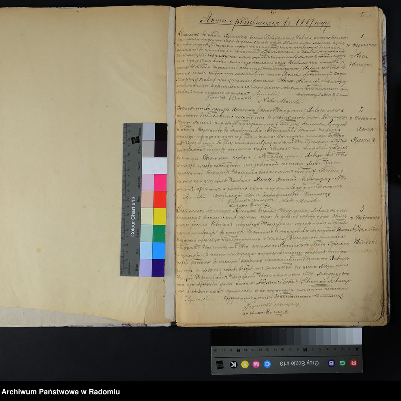 Obraz 5 z jednostki "[Duplikat akt urodzonych, zaślubionych i zmarłych Okręgu Bóżniczego Przysucha za 1887 r.]"