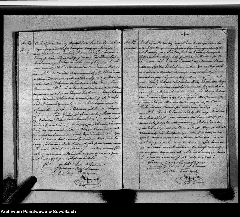 image.from.unit.number "Duplikat Zaślubionych, Urodzonych i Zmarłych Okręgu Wiejsieje Wyznania Moyżeszowego za rok 1852"