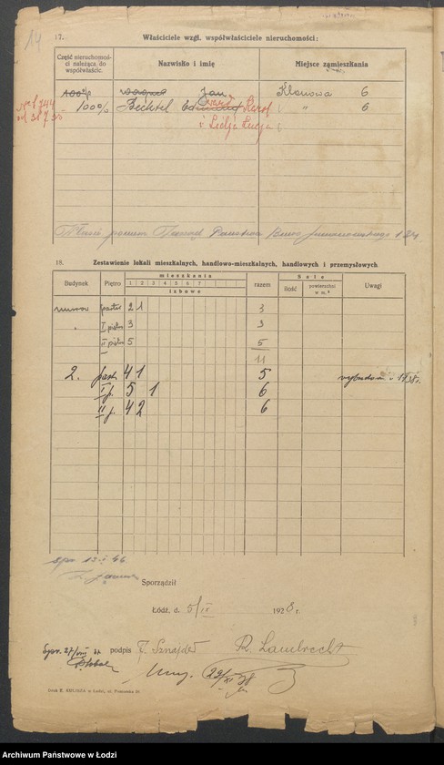 image.from.unit.number "Księga inwentarzowa nieruchomości m. Łodzi ul. Klonowa"