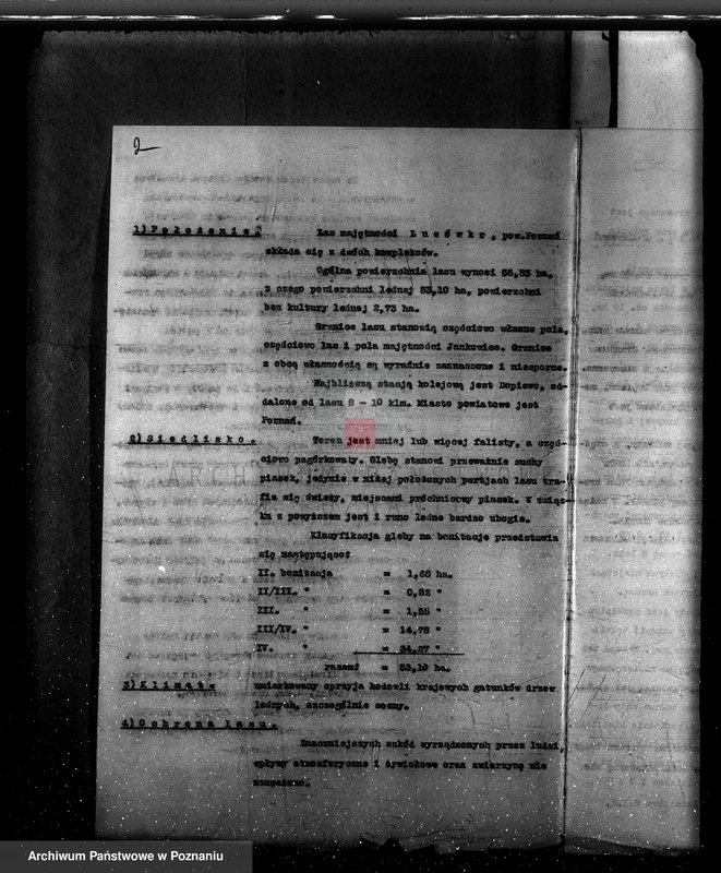 Obraz 6 z jednostki "Plan urządzenia gospodarstwa leśnego dla lasu majętności Lusówko powiat poznański 1930-1940"