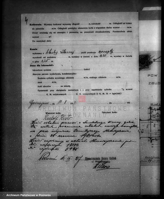 Obraz 8 z jednostki "Majętność Gościejewo pow. obornicki własność R. Risto nr woj. kotła 5995"