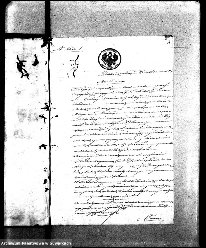 image.from.unit.number "Dowody do Aktów Małżeństw Parafii Ew. Augsburskiej Wiżajny za rok 1859"