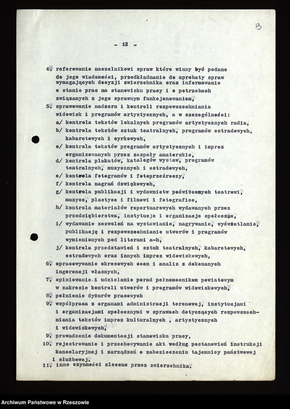 image.from.unit.number "Instrukcje i pisma okólne Naczelnika WUKPPiW [Wojewódzki Urząd Kontroli Prasy, Publikacji i Widowisk]w Rzeszowie"