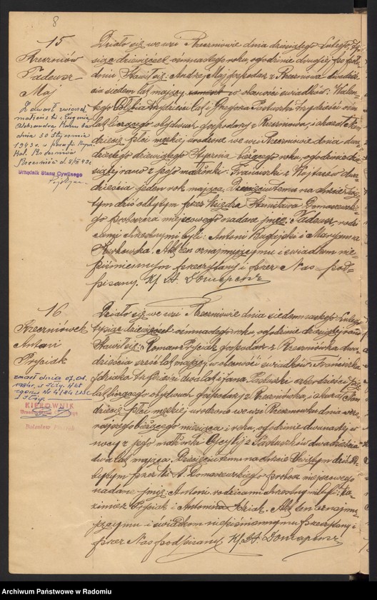 image.from.unit.number "[Duplikat akt urodzonych, zaślubionych i zmarłych parafii Rzeczniów za 1918 r.]"