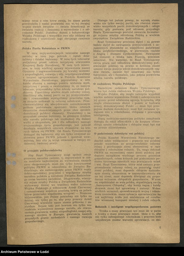 Obraz 6 z jednostki "Przemówienia Władysława Gomułki [oraz] życiorysy [Bolesława Bieruta, Władysława Gomułki, Edwarda Osóbki - Morawskiego i Michała Żymierskiego]"