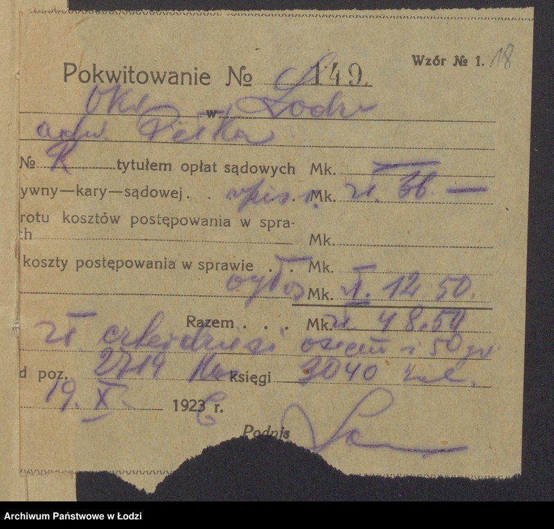 Obraz 20 z jednostki "Mojżesz Grodzieński, Łazarz Grodzieński- "Bracia Grodzieńscy"- fabrykacja i sprzedaż towarów manufakturowych"