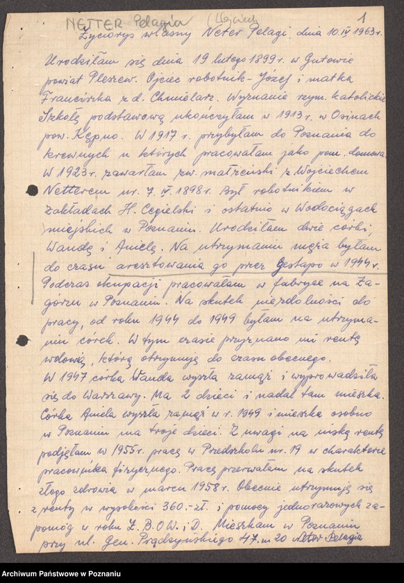 Obraz 15 z jednostki "Życiorysy powstańców wielkopolskich: N - tom ll /Netter Wojciech - Nowaczyk Stanisław/."
