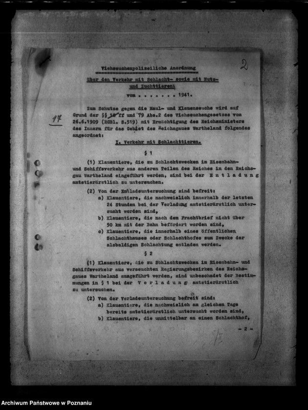 Obraz 6 z jednostki "Bekämpfung der Tierseuchen"