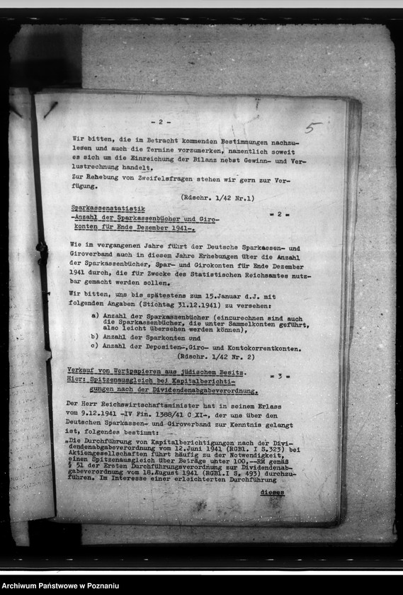 Obraz 9 z jednostki "Rundschreiben der Sparkassen und Giroverbandes Wartheland"