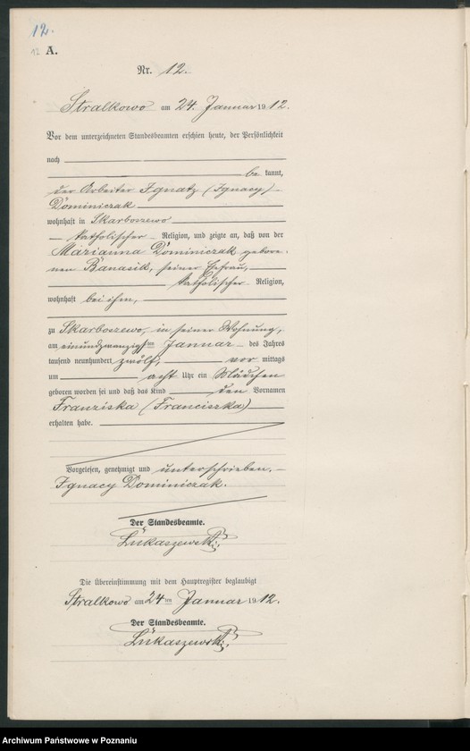 Obraz 15 z jednostki "Geburts-Neben-Register"