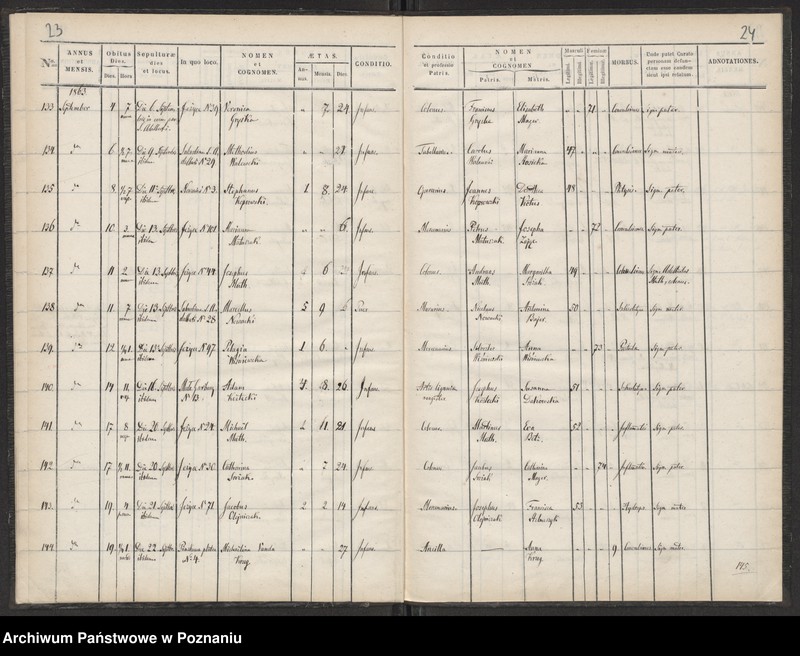 Obraz 13 z jednostki "Księga zgonów"