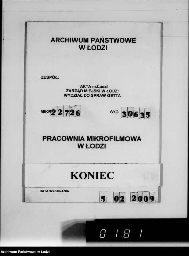 Obraz 8 z jednostki "Metall-Abteilung. [Świadectwa dostaw z Getta]"