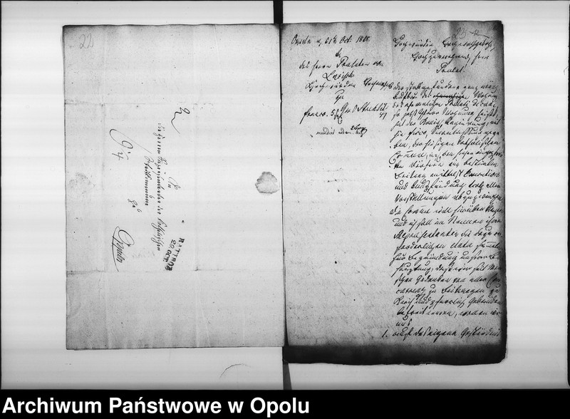 Obraz 16 z jednostki "Manual Acten der hiesigen katholischen Parochianen in der Streit-Sache c/. Fiscum betreffend die gefordert[en] Beiträge zum Bau des Pfarrhaußes in Oppeln Vom Jahre 1828 bis Nov: 1832"