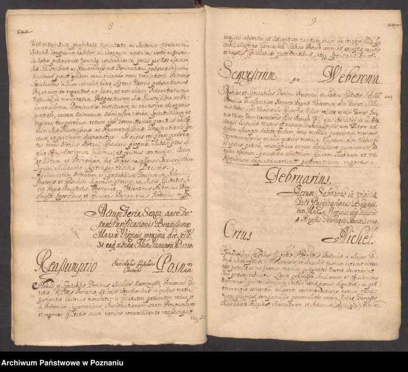 Obraz 8 z jednostki "Acta consularia officii consularis civitatis Posnaniae."