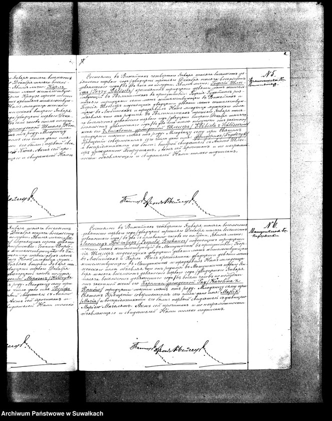Obraz 6 z jednostki "Duplikat Aktov Graždanskogo Sostojanija o Rodivšichsja, Brakosočetavšichsja i Umeršich Vižajnskogo Evangeličesko-Ljuteranskogo Prichoda za 1891 god"