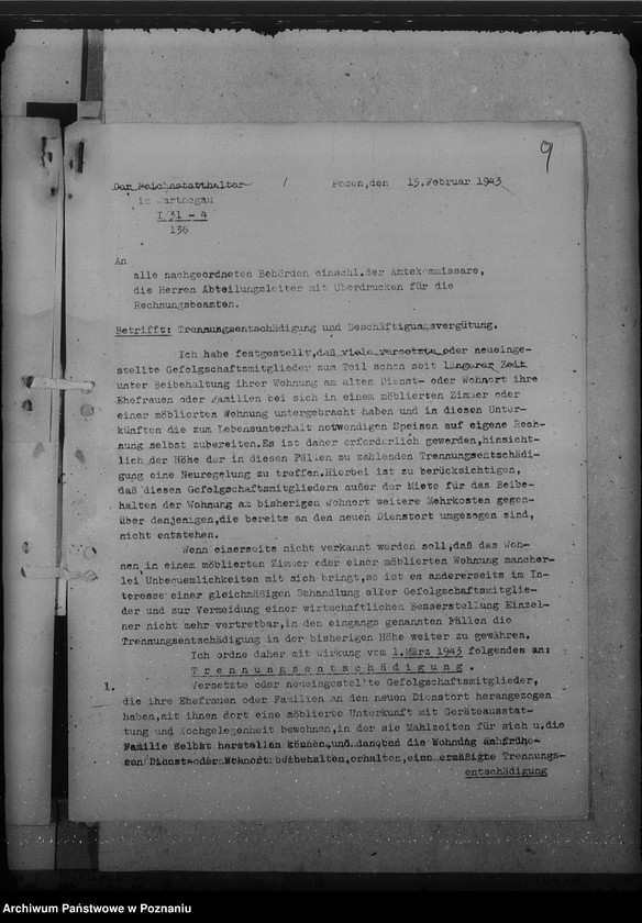 Obraz 13 z jednostki "Trennungsentschädigung"