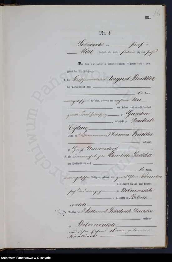 image.from.unit.number "Heiraths-Neben-Register Nr 1 - 28"