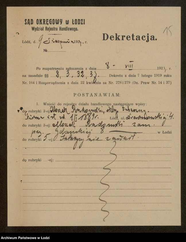 Obraz 17 z jednostki "Moszek Radomski- sprzedaż wyrobów tabacznych"