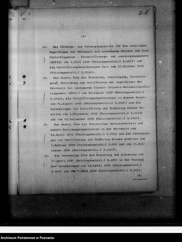 Obraz 11 z jednostki "Verordnung über die Einführung von Wehrrecht"