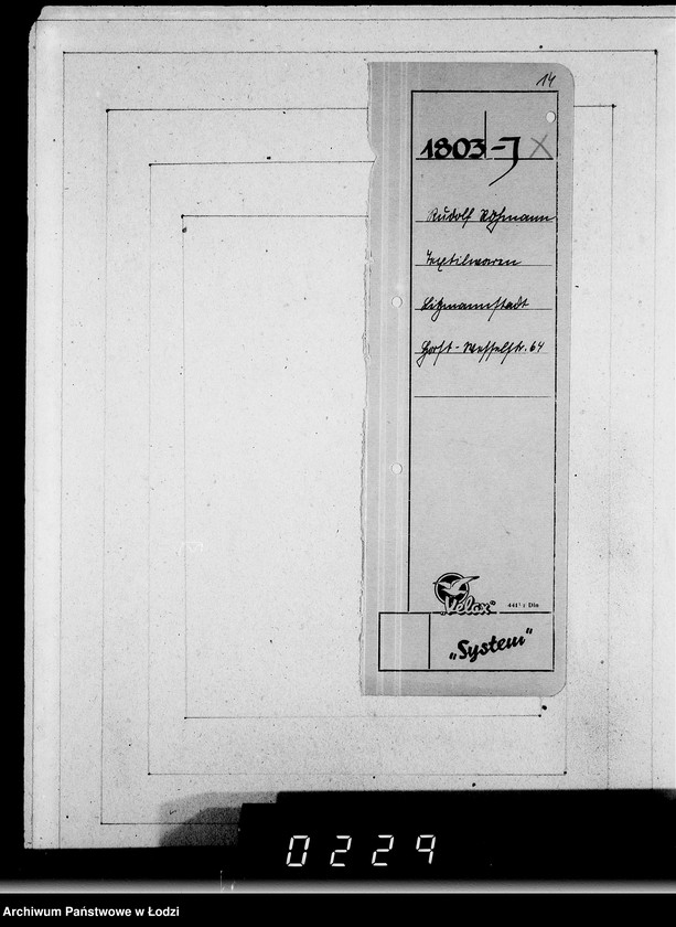 Obraz 18 z jednostki "J 1801-1820 [Wnioski Żydów z Getta o zwrot należności za towar wzięty na kredyt]"
