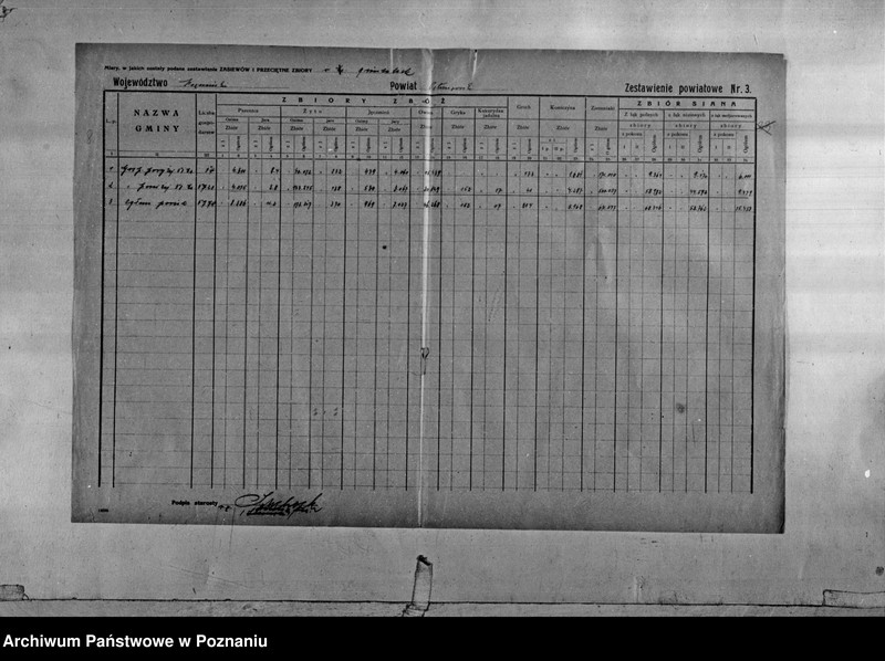 Obraz 10 z jednostki "/Statystyka produkcji rolnej - zestawienie powiatowe - Ostrów/"