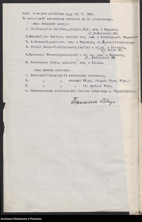 Obraz 19 z jednostki "Rogoźno, powiat Oborniki - akta Koła Czwartaków."