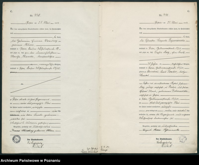 Obraz 4 z jednostki "Księga miejscowa zgonów tom II [Rejestr główny zgonów]"