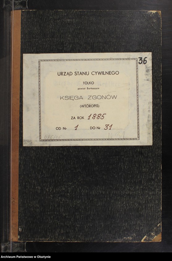 image.from.unit.number "Sterbe-Neben-Register Nr 1 - 31"
