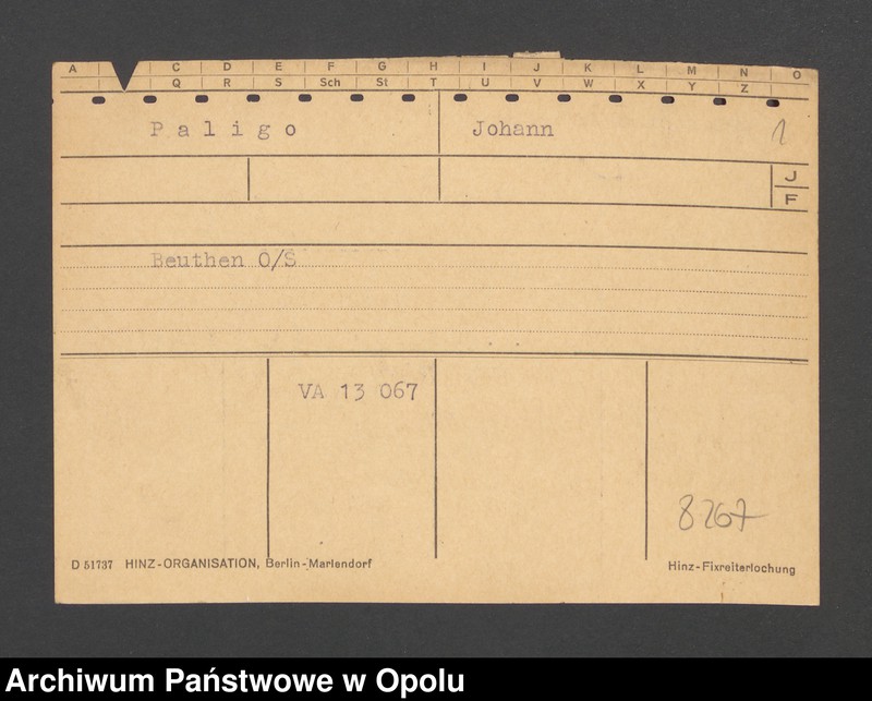 Obraz 3 z jednostki "[Paligo Johann, zam. Beuthen]"
