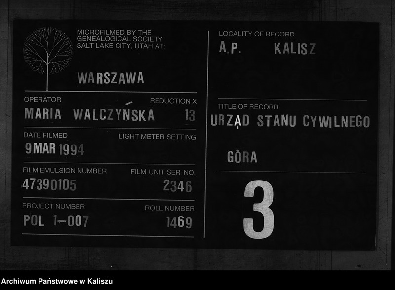 Obraz 1 z jednostki "[Księga zgonów]"