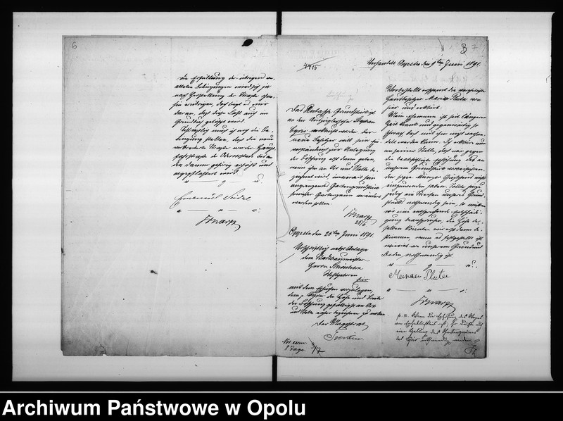 Obraz 9 z jednostki "Acta des Magistrats zu Oppeln betreffend Verbreiterung des sogen[annten] Wasserwegs von der Kräuterei bis zum Vogtsdorf Halbendorfer Kreise Vol: I"
