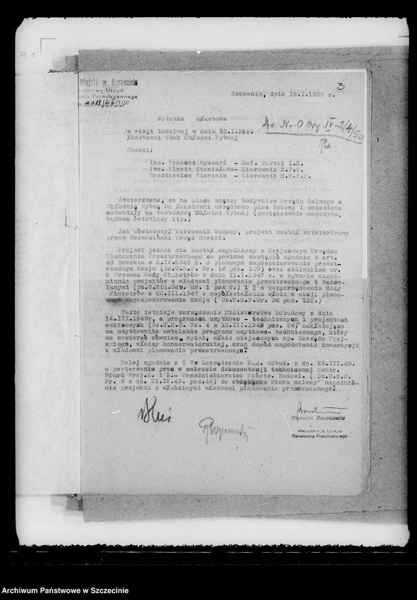 Obraz 5 z jednostki "Korespondencja dotycząca portu szczecińskiego i wydawania przepustek"