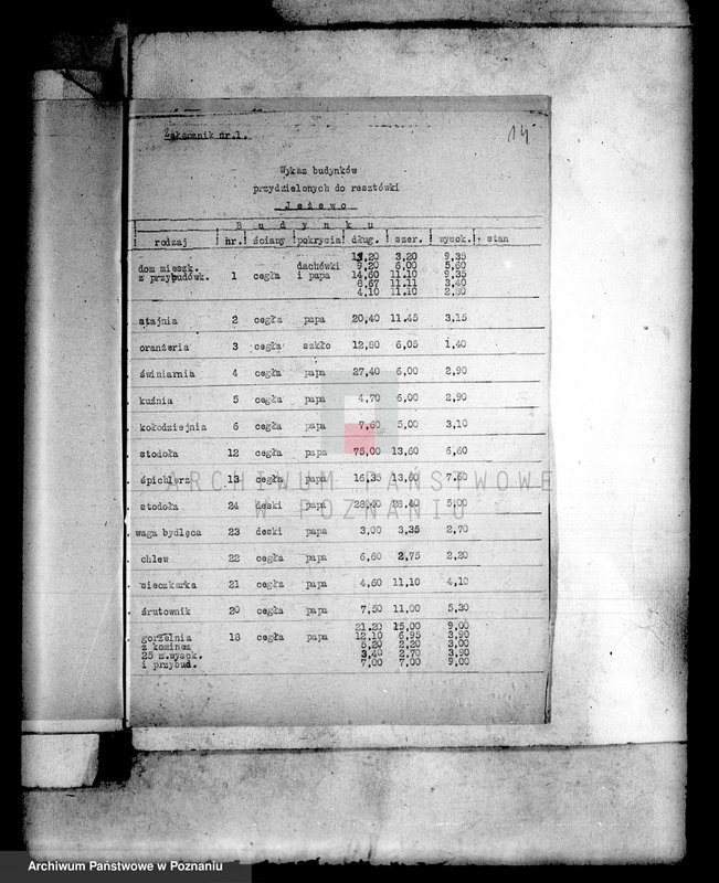 Obraz 18 z jednostki "/Sprawy administracji majątku państwowego Jeżowo powiatu szubińskiego/"