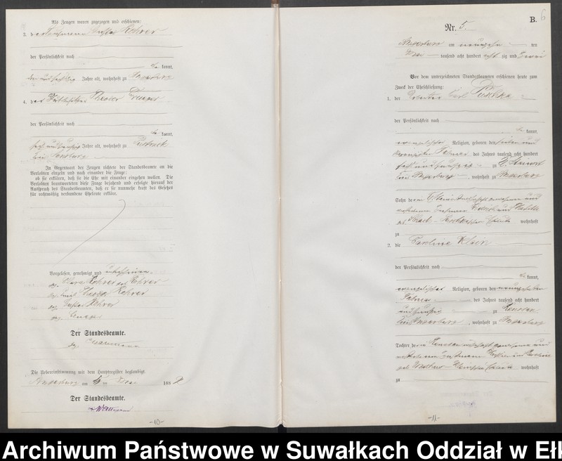 image.from.unit.number "Heiraths-Neben-Register des Preussischen Standes-Amtes Angerburg Kreis Angerburg"